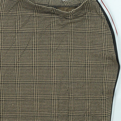 PRETTYLITTLETHING Womens Gold Geometric Viscose Mini Skirt Size 6