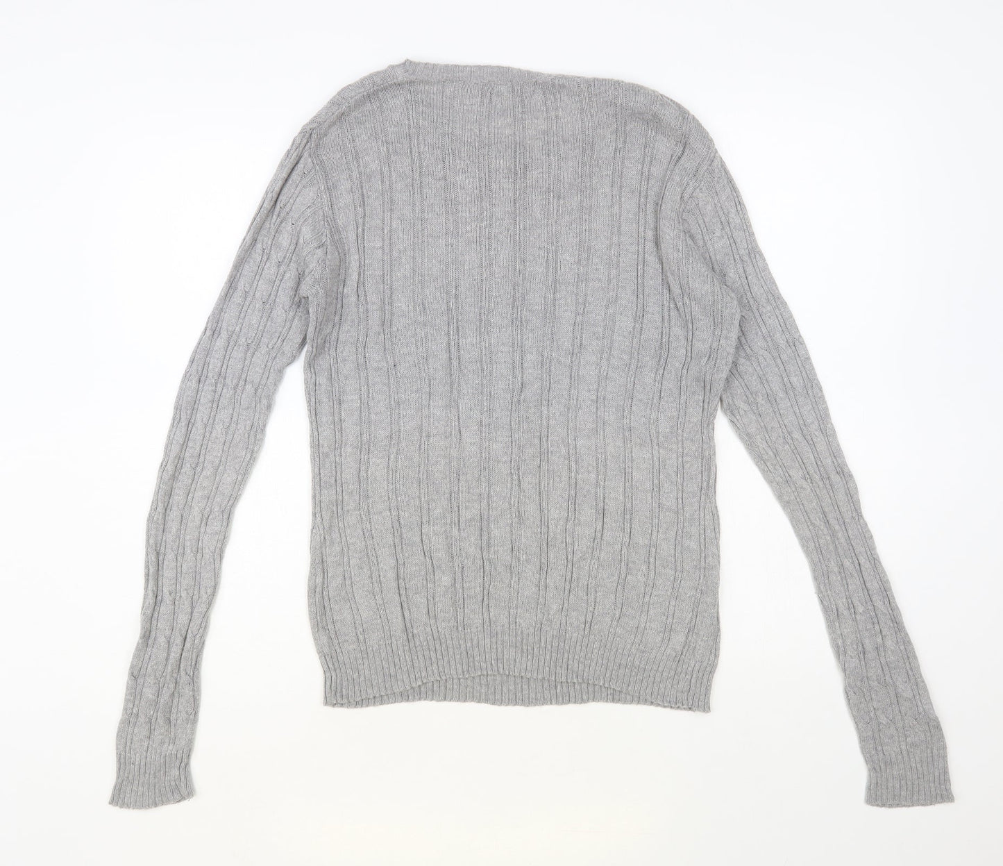Womens UK Size M Brave Soul Grey Pullover Jumper