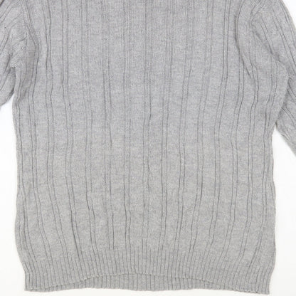 Womens UK Size M Brave Soul Grey Pullover Jumper