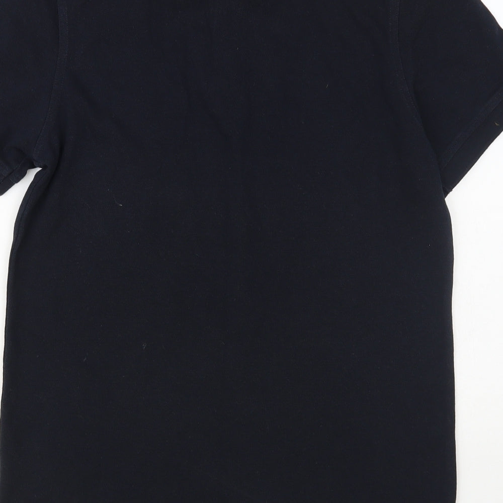 Canterbury Mens Blue Polyester Polo Size XS Collared Button