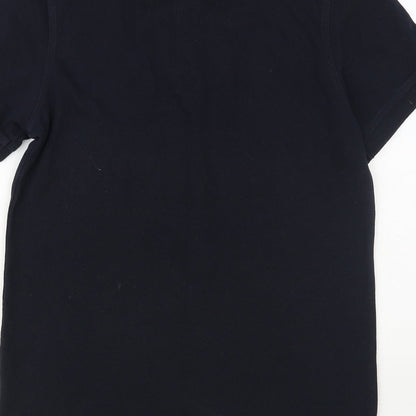 Canterbury Mens Blue Polyester Polo Size XS Collared Button