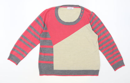 Womens UK Size L Per Una Multicoloured Pullover Jumper