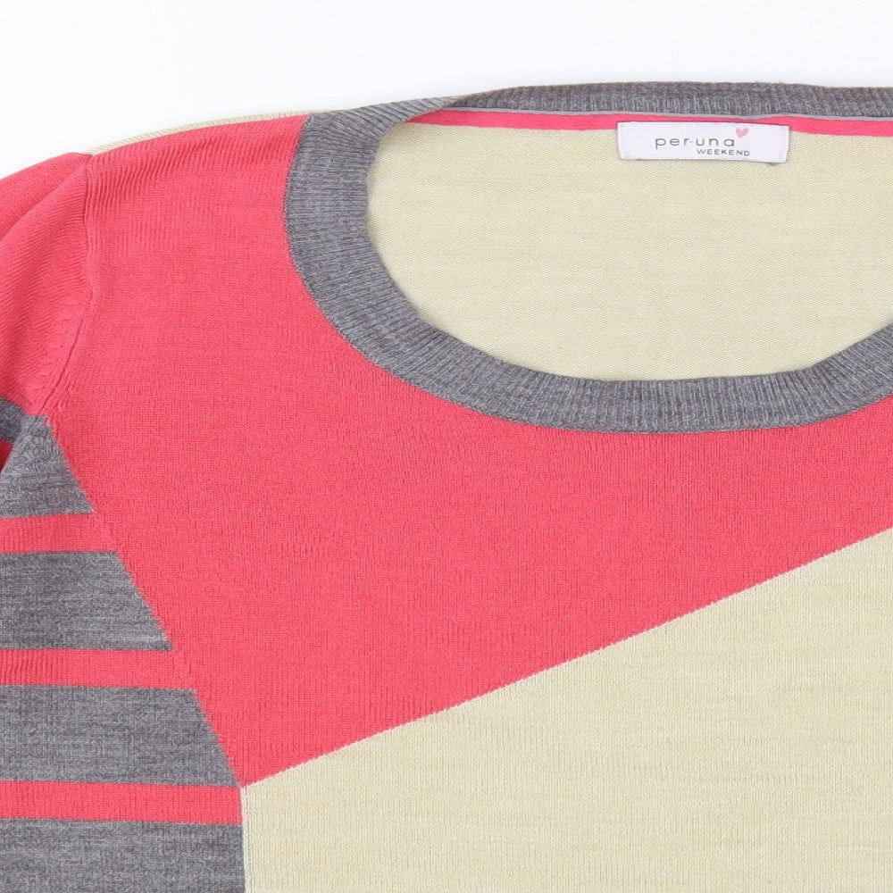 Womens UK Size L Per Una Multicoloured Pullover Jumper