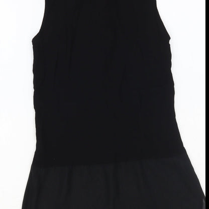 Womens UK Size 6 H&M Black Basic Button-Up