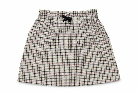 Primark Girls Grey Check Polyester A-Line Skirt Size 5-6 Years Regular Pull On