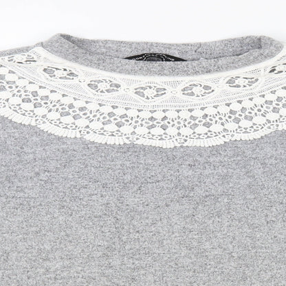 Womens UK Size 16 Dorothy Perkins Grey Pullover Jumper