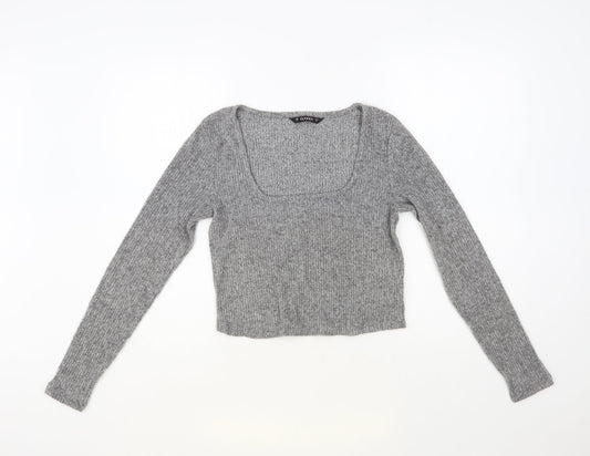 Womens UK Size S Dunnes Stores Grey Pullover Jumper