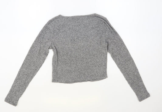Womens UK Size S Dunnes Stores Grey Pullover Jumper