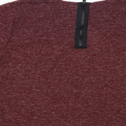 Womens UK Size 10 Topshop Purple Basic T-Shirt
