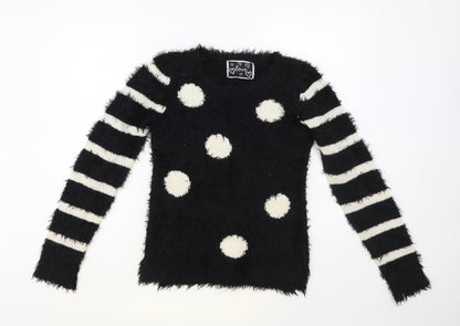 Womens UK Size S Dunnes Stores Black Pullover Jumper