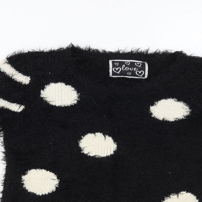 Womens UK Size S Dunnes Stores Black Pullover Jumper