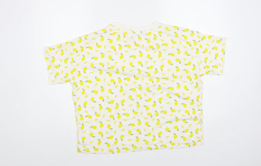 Womens UK Size XS Monki White Basic T-Shirt