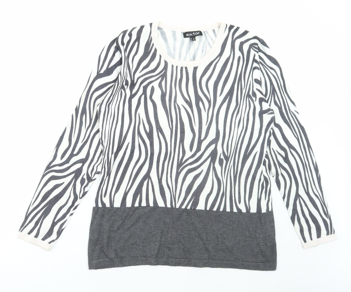 Womens UK Size 12 MARBLE Multicoloured Pullover Jumper