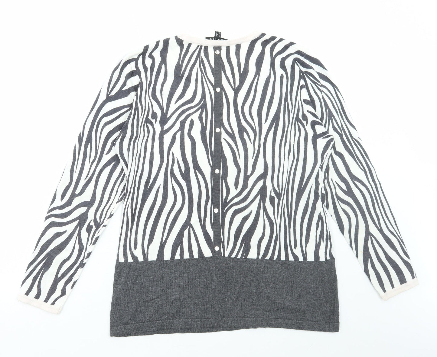 Womens UK Size 12 MARBLE Multicoloured Pullover Jumper