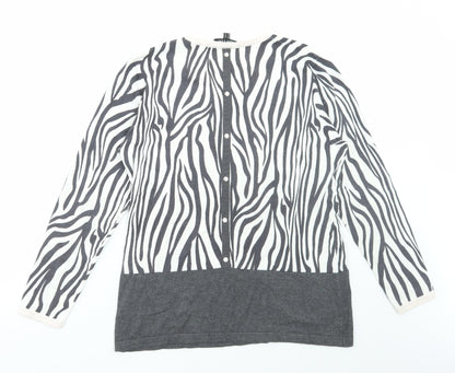 Womens UK Size 12 MARBLE Multicoloured Pullover Jumper