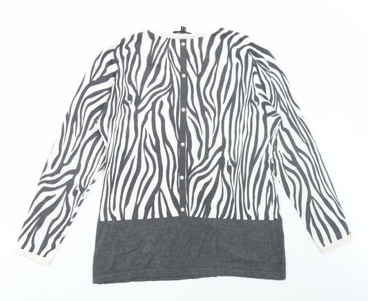 Womens UK Size 12 MARBLE Multicoloured Pullover Jumper