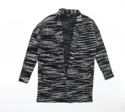 Womens UK Size 10 Warehouse Grey Cardigan Jumper