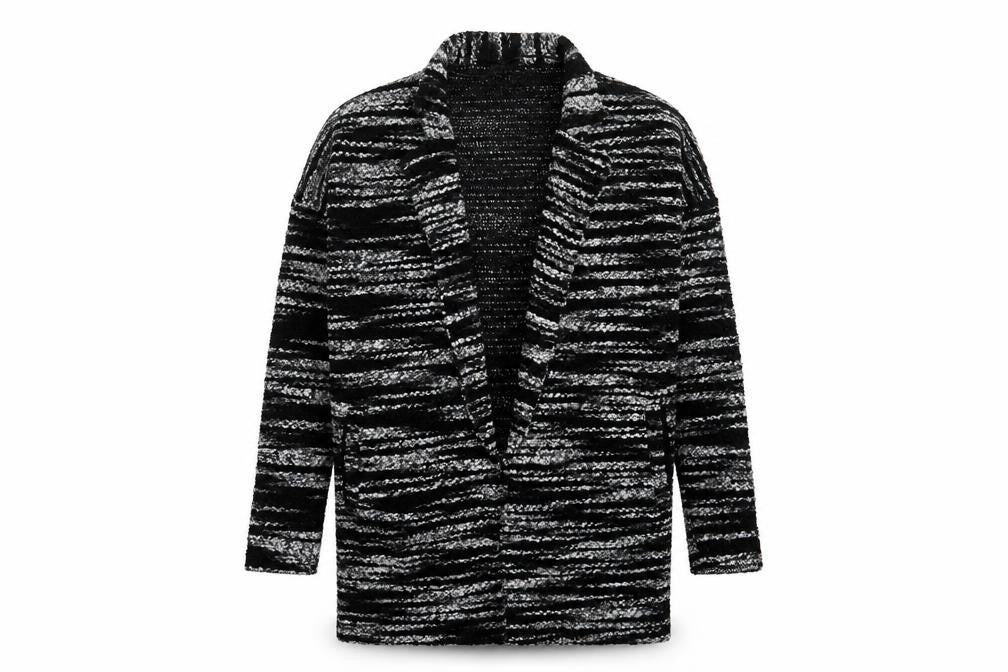 Womens UK Size 10 Warehouse Grey Cardigan Jumper