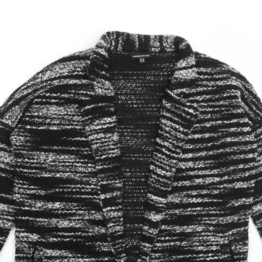 Womens UK Size 10 Warehouse Grey Cardigan Jumper