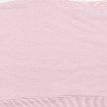 Womens UK Size S Pull&Bear Pink Pullover Sweatshirt