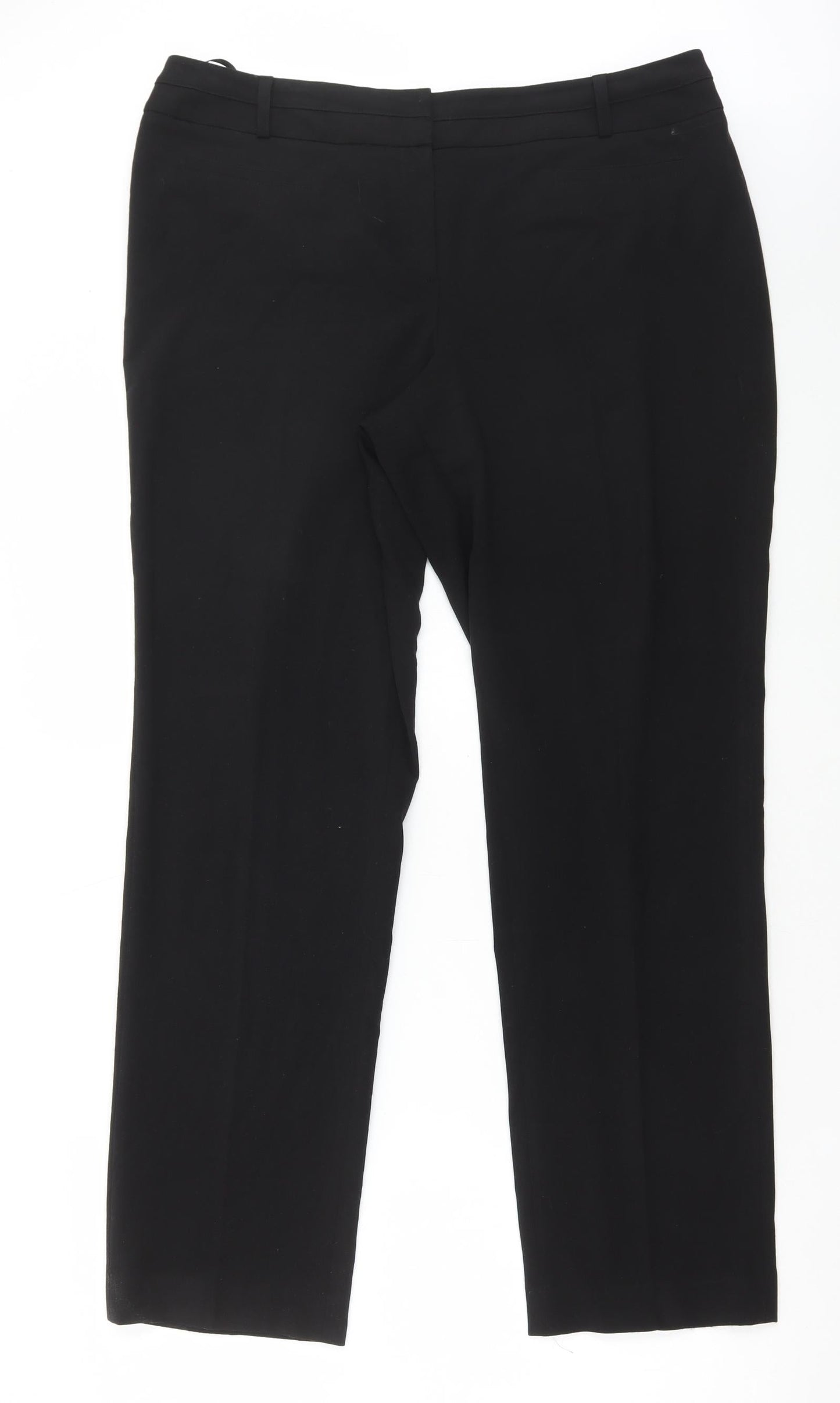 Womens UK Size 16 Dunnes Stores Regular Fit  Black Trousers