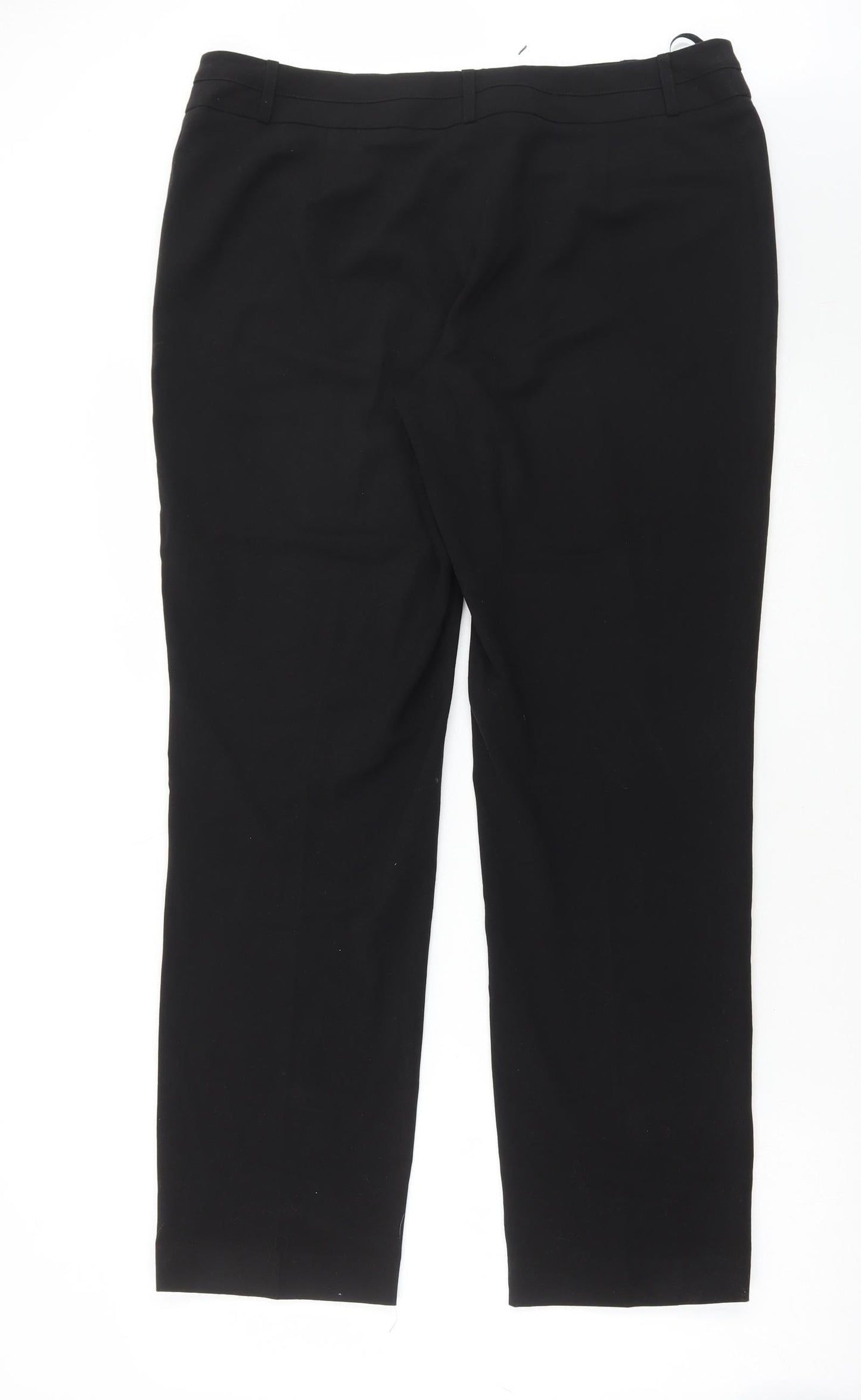 Womens UK Size 16 Dunnes Stores Regular Fit  Black Trousers