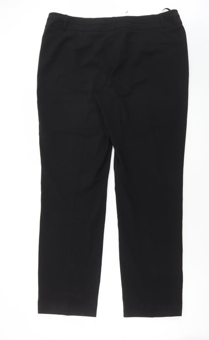 Womens UK Size 16 Dunnes Stores Regular Fit  Black Trousers