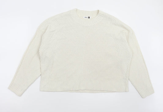 Womens UK Size L Pep & Co Ivory Pullover Jumper