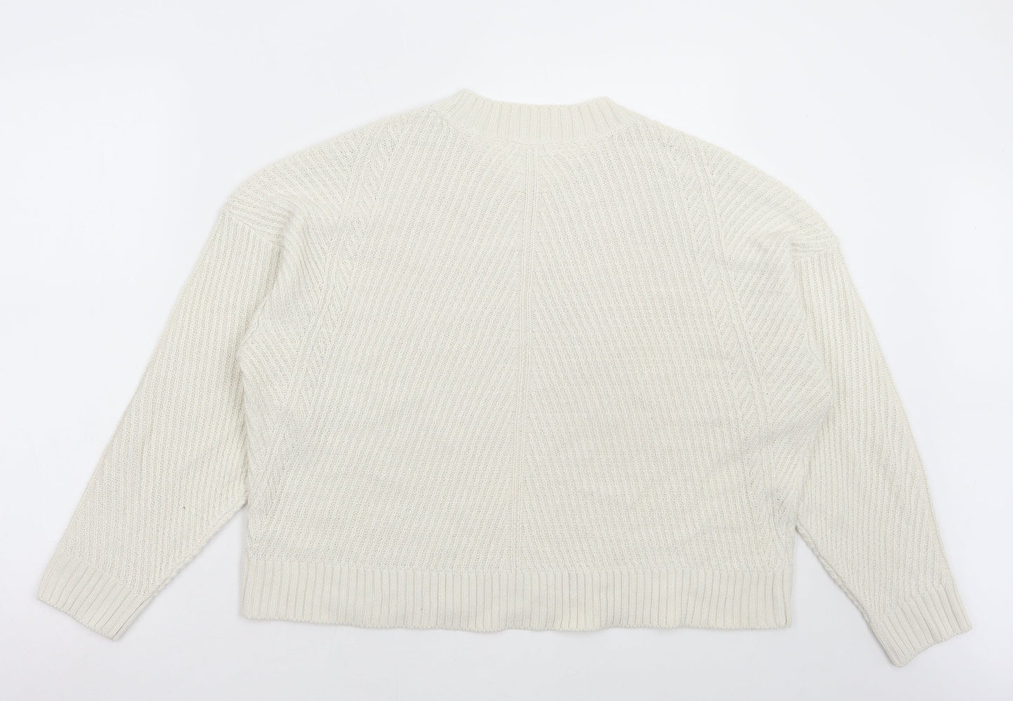 Womens UK Size L Pep & Co Ivory Pullover Jumper