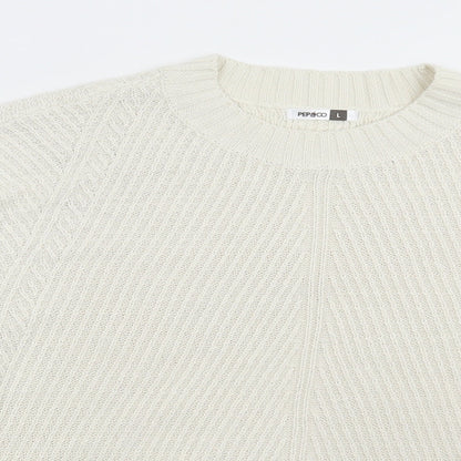 Womens UK Size L Pep & Co Ivory Pullover Jumper