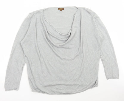 Womens UK Size 2XL Amanti Silver Pullover Jumper