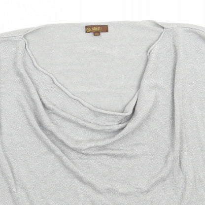 Womens UK Size 2XL Amanti Silver Pullover Jumper