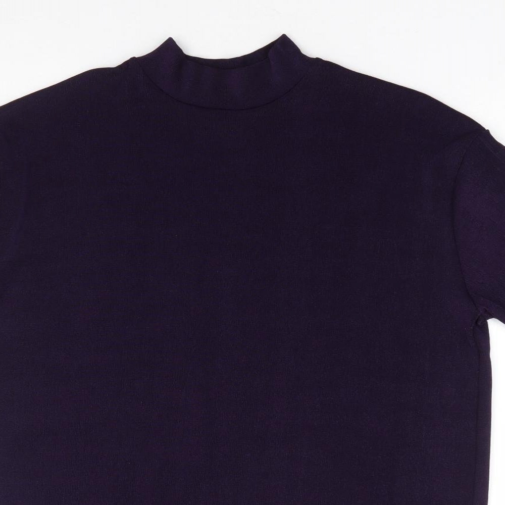 Womens UK Size M Preworn Purple Basic Blouse