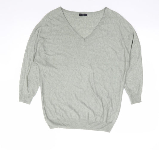 Womens UK Size 10 M&Co Green Pullover Jumper