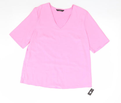 Womens UK Size M Dunnes Stores Pink Basic Blouse