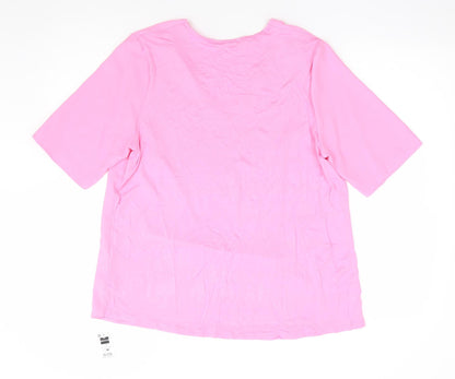 Womens UK Size M Dunnes Stores Pink Basic Blouse