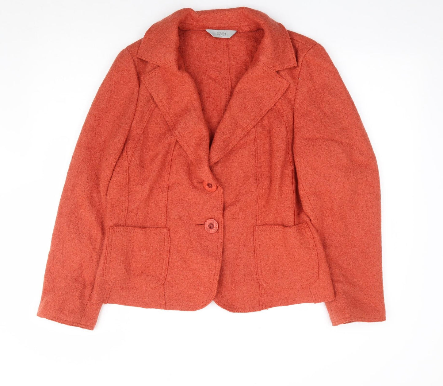 Womens UK Size M Marks and Spencer Orange Jacket