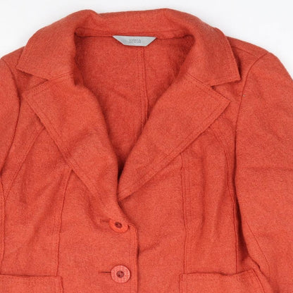 Womens UK Size M Marks and Spencer Orange Jacket