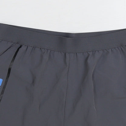 Tenth Mens Grey Polyester Sweat Shorts Size S Regular