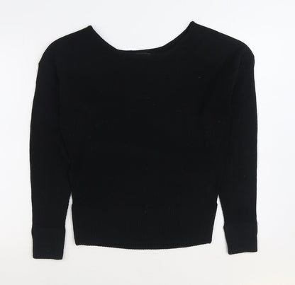 Womens UK Size S PRETTYLITTLETHING Black Pullover Jumper