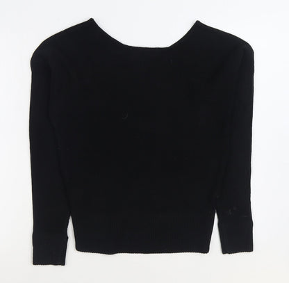 Womens UK Size S PRETTYLITTLETHING Black Pullover Jumper