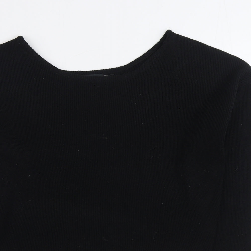 Womens UK Size S PRETTYLITTLETHING Black Pullover Jumper