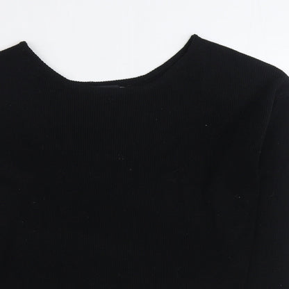 Womens UK Size S PRETTYLITTLETHING Black Pullover Jumper