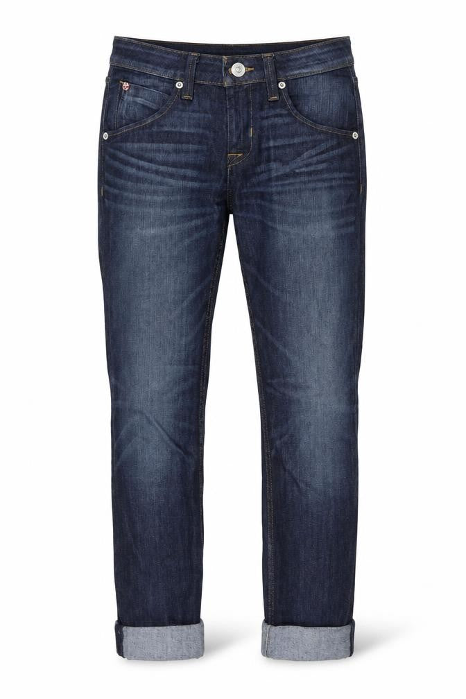 Hudson Womens Blue Cotton Straight Jeans Size 26 in L26 in Regular Button