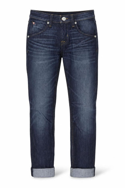 Hudson Womens Blue Cotton Straight Jeans Size 26 in L26 in Regular Button