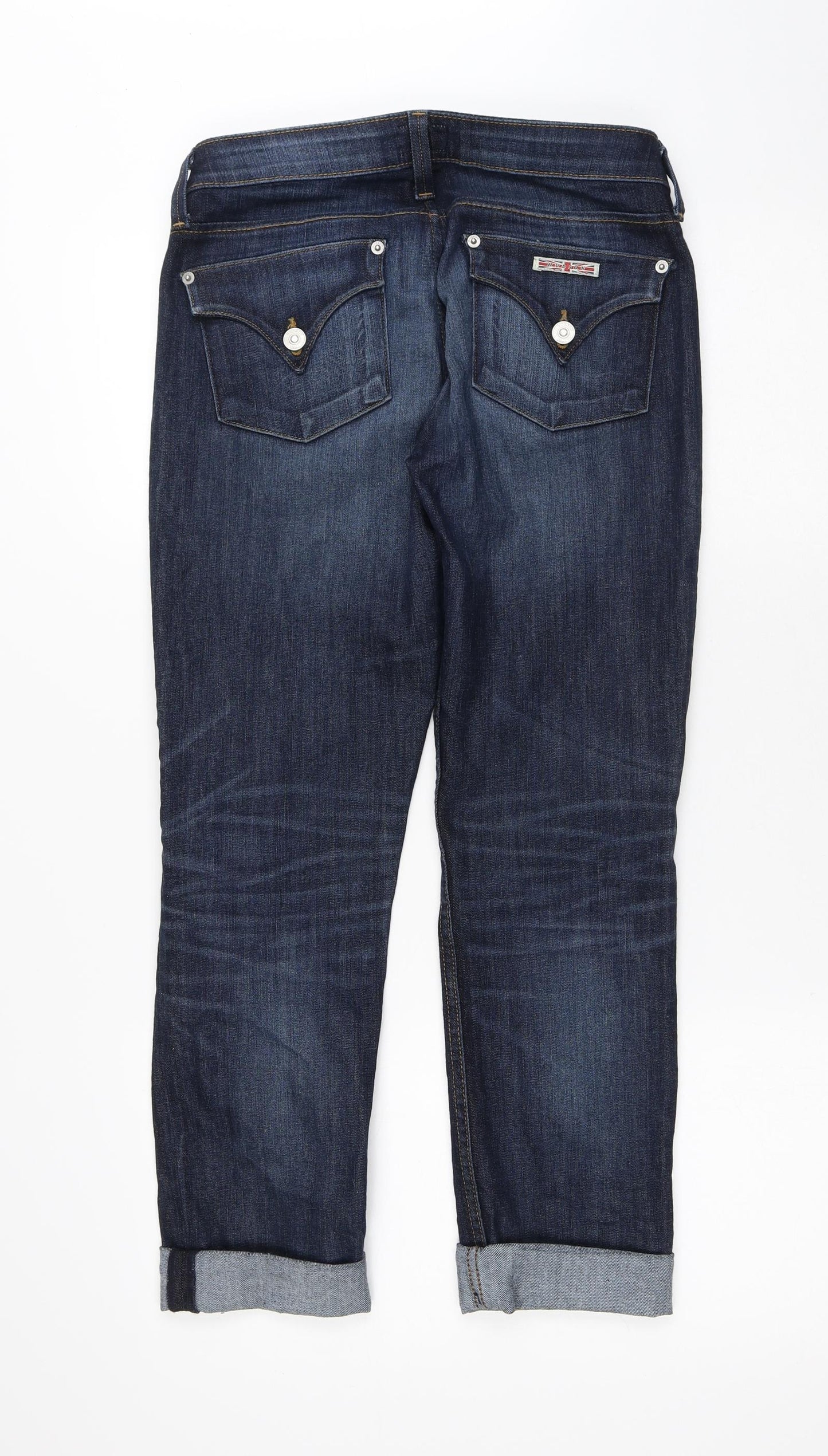 Hudson Mens Blue Cotton Straight Jeans Size 26 in L26 in Regular Button