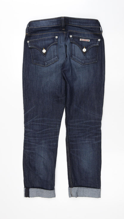 Hudson Mens Blue Cotton Straight Jeans Size 26 in L26 in Regular Button