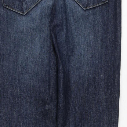 Hudson Mens Blue Cotton Straight Jeans Size 26 in L26 in Regular Button