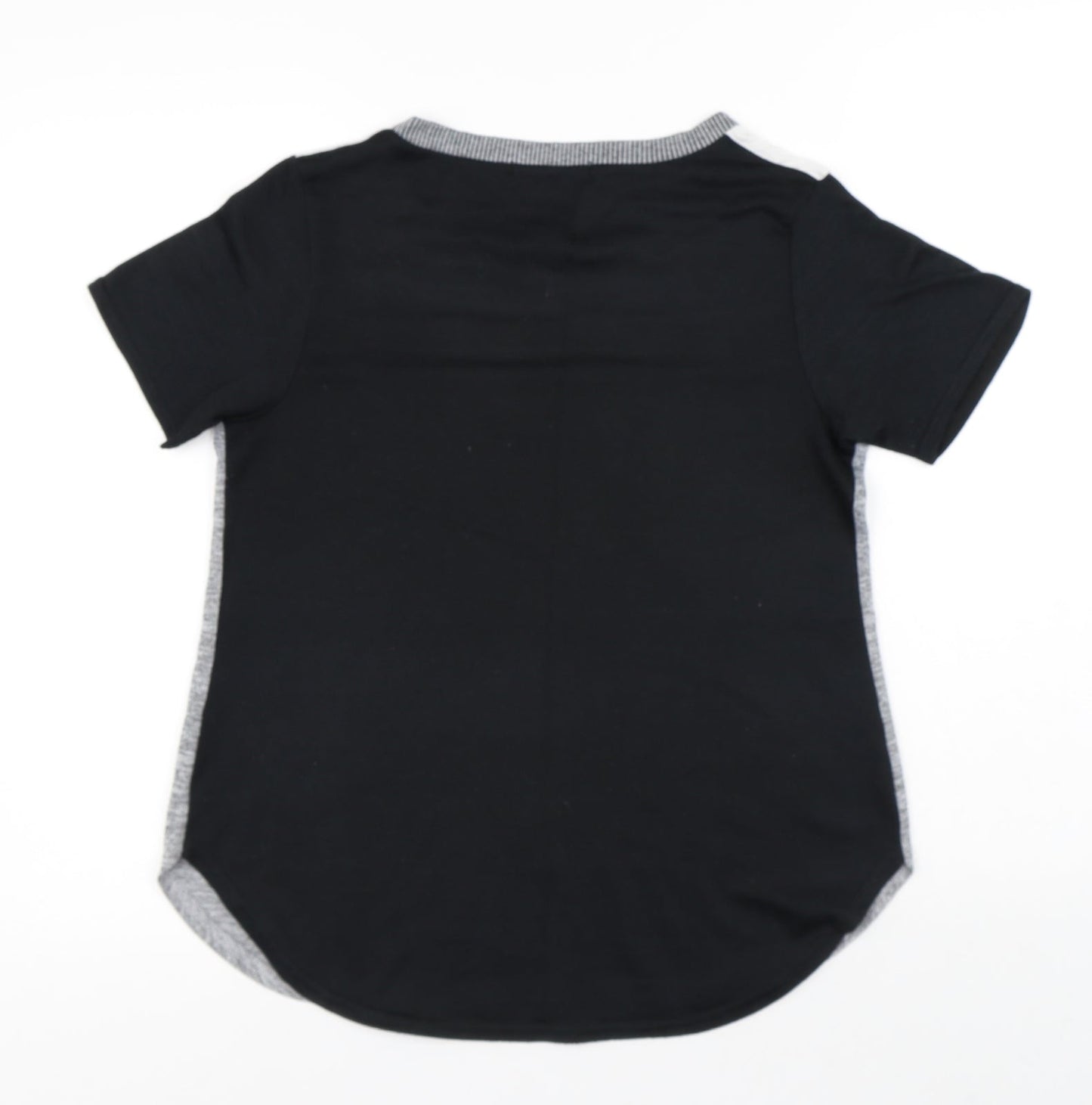 Womens UK Size S Oasis Black Jersey T-Shirt