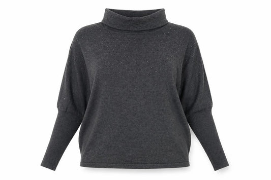 Womens UK Size 14 MARBLE Grey Pullover Jumper